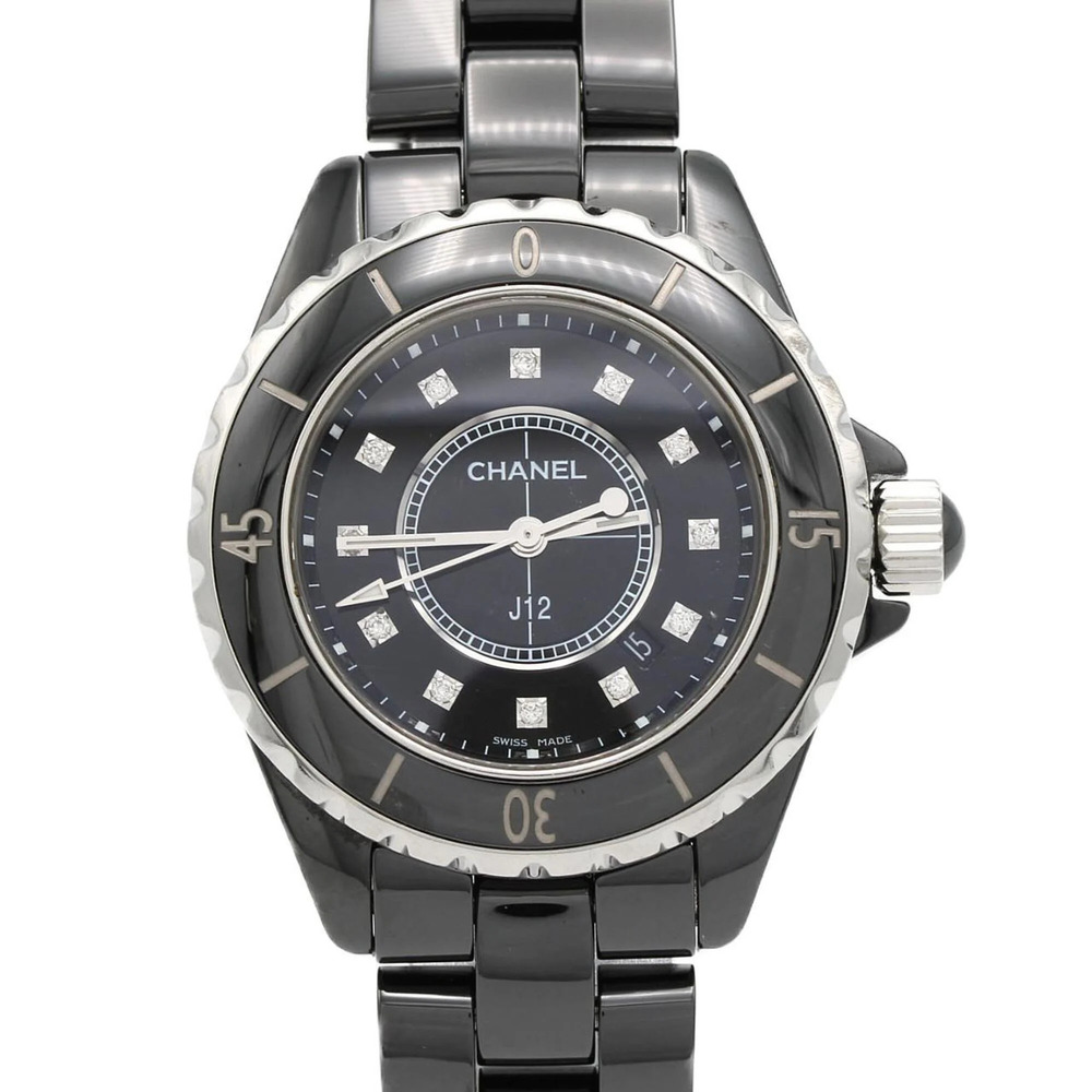 Chanel J12 33mm Ceramic 12P H1625 Quartz Watch